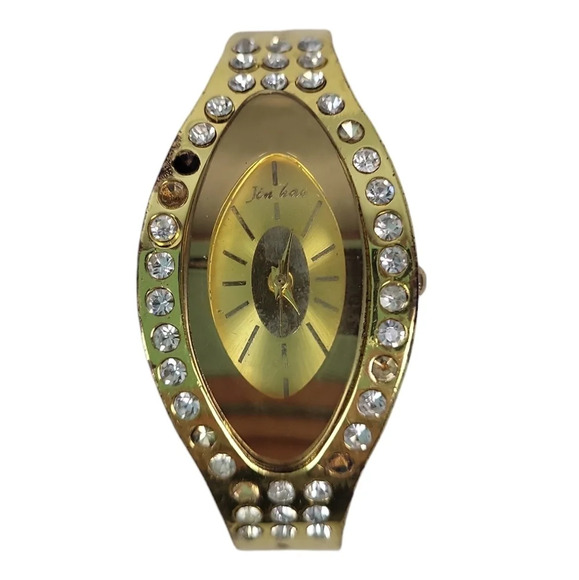 Jin Hao Crystal Gold Watch - Picture 1 of 2